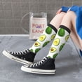 thumbnail image 5 of Daiia Sports Socks Avocado1 Printed Novelty Crew Socks for Men Women Knee High Socks Cotton Socks Soft & Breathable Support Unisex Socks, 5 of 9