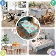 thumbnail image 5 of Pioneer Flower Floral Print Pattern Rectangle Tablecloth 60"x120", Waterproof Polyester Table Cloth, Wipeable Spillproof for Dining Camping Indoor Outdoor, 5 of 6