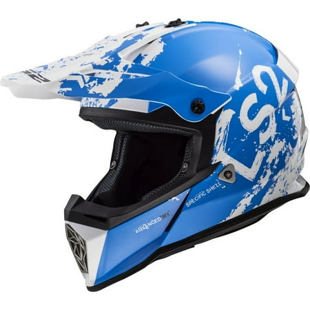 LS2 Fast V2 Mini MX437J Spot Youth MX Offroad Helmet Blue
