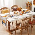 thumbnail image 3 of Navy Blue Pumpkins Fall Cotton Linen Rectangle Table Runners 13"x36", Thanksgiving Eucalyptus Wooden Coffee Table Runner Dresser Scarves Luxury Table Runners for Wedding Party Banquet Dinner Decor, 3 of 8