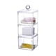 thumbnail image 5 of Caja Organizadora de Discos Desmaquillantes de 3 Niveles con Tapa, Transparente, Apilable y Resistente Al Agua., 5 of 7