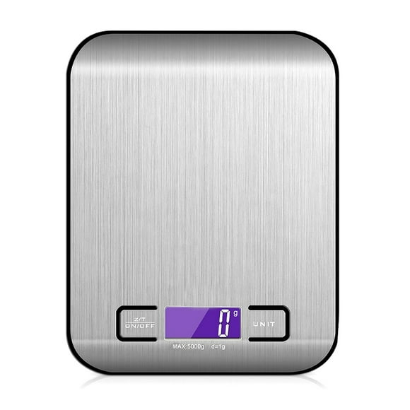 Digital LCD Food Scales Electronic Stainless Steel Ounces Multiple Kitchen Baking Balance Weighing Tools Cooking Accessories Type 3, 5kg/1g