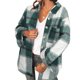 thumbnail image 4 of Camisa a cuadros de manga larga para mujer, abrigo informal con estampado a cuadros, camisa con botones, abrigo a cuadros a la moda para mujer, camisas, diseño de clase mundial, 4 of 6