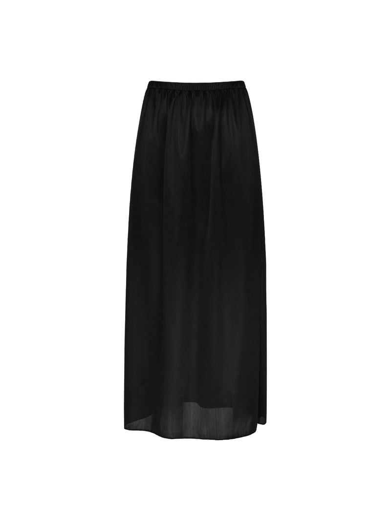Haitryli Women's Half Slips Underskirts Long Satin Slip Skirt Petticoat for under  Dress Mid Elastic 90cm Black 3XL - Walmart.com