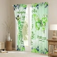 thumbnail image 3 of Erosebridal Green Butterfly Curtains for Living Room (52x84), Inspirational Quotes 30%-50% Blackout Curtains Set of 2, Rose Floral Decor, 3 of 5