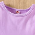 thumbnail image 6 of Tiijoy Summer Girls Outfits Bow Sleeveless Peplum Top Butterfly Shorts Set, Sizes 4-5, 6 of 8