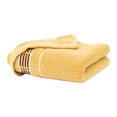 thumbnail image 5 of Bath Towels Set Of 3, Cotton Washcloths For Body And Face, Medium Lightweight Towels, 13" X 29", Yellow, 5 of 6