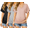 Black/Grey/Pink, variant on 3 Pack Maternity Shirts V Neck Dolman Sleeve Side Ruched Pregnancy Tops Tunic Blouse