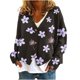 thumbnail image 2 of Puntoco Chaqueta Informal Con Botones Y Estampado De Moda Para Mujer, 2 of 5