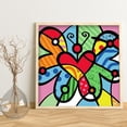 thumbnail image 3 of Romero Britto pinturas 5D DIY diamante pintura Kits resina redonda Hugtrwg Para estrenar, 3 of 9