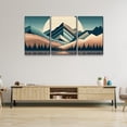 thumbnail image 2 of Boho Mountain Canvas Wall Art for Home Decor - Abstract Sun Mountain Forest Nature Scenery Picture Print On Canvas, Bohemian Paintings for Wall HD Giclee Ready to Hang (12x18inch, Set of 3), 2 of 11
