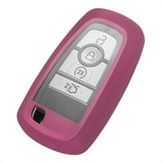 TANGSEN Key Fob Case Pink TPU Cover Compatible with Ford Edge Focus ST ECOSPORT Expedition Explorer F-150 Raptor F-250