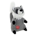 thumbnail image 1 of Only The Best For My Dog ®​ , 6.5 Inch Squeaky Plush Dog Toy, Grey Racoon, 1 of 4