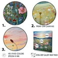 thumbnail image 3 of Designart "Valley Of Pink Blossoms" Flower Field Wall Decor, 3 of 7