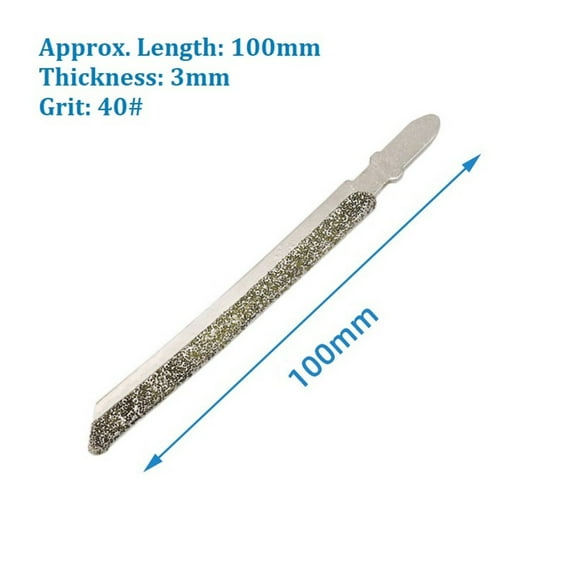 1Pc 4'' Diamond Coated Jigsaw Blade T-Shank Reciprocating Saw Blade For Fiberglass Marble Granite Tile Carbon Plastics Cutting Smile Home