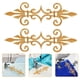 thumbnail image 5 of 6 piezas de bordado parches de bordado parches decorativos de flor para ropa hojas largas apliques bordados para escenario y vestidos de novia hierro en el molde para parche, 5 of 7