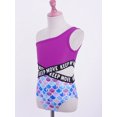 thumbnail image 6 of vastwit Girls One Piece Swimsuits Single Shoulder Swimwear Summer Beach Hawaiian Bathing Suits Colorful Fish Scales 16, 6 of 7