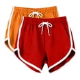 thumbnail image 2 of Bovxnpu Women's Pajama Bottoms Sleep Shorts Women's 2Pcs Yoga Sports Shorts High Waist Home Casual Activewear Bottoms Sleepwear, 2 of 8