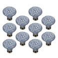 thumbnail image 1 of unbranded 10Ud Pomo Cerámico Azul Para Puertas Y Cajones Fácil De Instalar Y Adecuado Para Muebles, 1 of 8