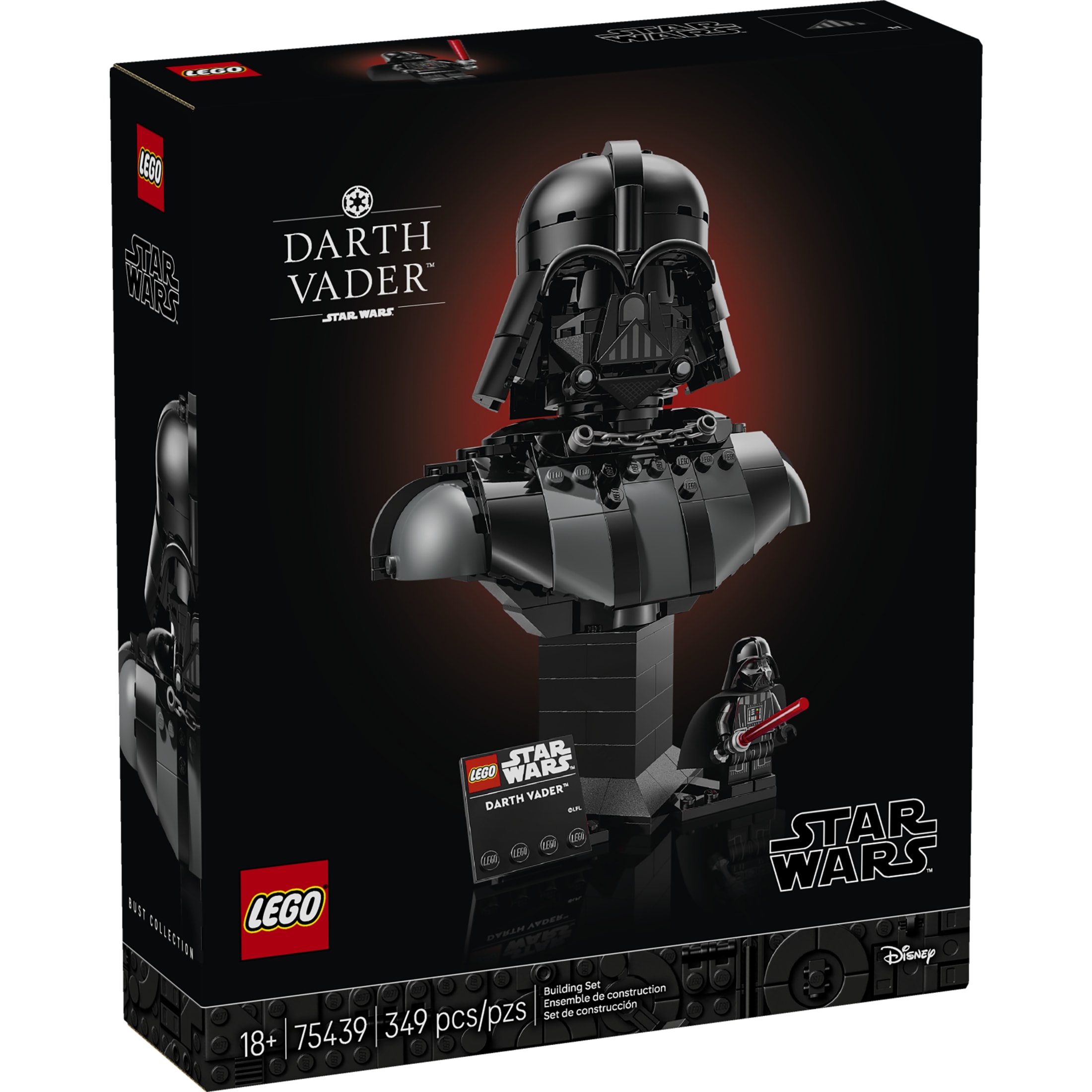 LEGO Star Wars Busto de Darth Vader - Set de Construcción Coleccionable para Adultos, Mayores de 18 - Idea de Regalo de Cumpleaños - Con Minifigura de Darth Vader - Decoración para Dormitorio o Estantería - 75439 2