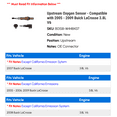 thumbnail image 2 of Upstream Oxygen Sensor - Compatible with 2005 - 2009 Buick LaCrosse 3.8L V6 2006 2007 2008, 2 of 2