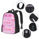 thumbnail image 2 of Fotbe Best Mom ever Mochila para Hombre y Mujer - Tela Oxford 600D Resistente - Mochila Impermeable de Gran Capacidad para Escuela, Viajes y Senderismo, 2 of 6