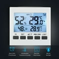 thumbnail image 2 of Hygromètre Numérique Sans Fil pour Intérieur et Extérieur avec Rétroéclairage, Mini Écran LCD, Haut/bas, Valeur Max/Min, Commutable °C/°F pour la Maison, la Serre, l'Entrepôt, la Ferme - Blanc, Séparé, 2 of 6