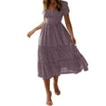 thumbnail image 1 of Ketyyh-chn99 Robes d'Invitée de Mariage pour Femmes 2024 Robe Soleil Robes pour Femmes Robes d'Été Mode Femmes Uni Décontracté Sans Manches Vacances Robe à Boutons Rose,G, 1 of 4