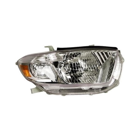 For Toyota Highlander 2008 2009 2010 Passenger Side Headlight | Composite | Base/Limited Model | 8113048470 | TO2503176