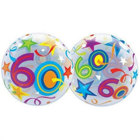 Loftus International Q2-4172 22 in. 60 Brilliant Stars Bubble Balloon