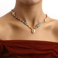 thumbnail image 2 of HSHDLDF Collier Coquillage Puka pour Femmes Hommes Collier Surfeur Coquillage Cordon Collier Collier Ras du Cou Perles Colorées Collier Ajustable Été Boho Hawaii Boucle Perle Collier Bijoux Coquillage Naturel, 2 of 6