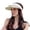 Beige, variant on Women's Summer Sun Hat with Fan Rechargeable Wide Brim Visor Hat Outdoor Empty Top Sun Cap for Gardening Hiking & Daily Use