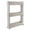 White, variant on Clip Shelf Removable Storage Rack ,3-Tier Plastic Organizer with Wheels, 27.95" Tall Rolling Shelf for Kitchen, Bathroom, or Office ,White