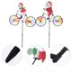 thumbnail image 5 of 2pcs Navidad jardín molino de viento muñeco de nieve Santa rueda viento Spinner patrón aleatorio, 5 of 6