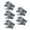 Gray, variant on 5 Multipurpose Gloves Latex Palm Coated, & Breathable for Mechanics, Warehouse, Heavy Duty Use