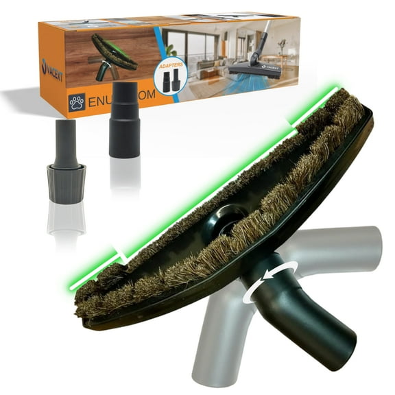 For Shark Rotator NV501 NV500 Series -Upgraded Hardwood Floor Attachment with Horse Hair Soft Bristles & Flexible Brush Head plus Hose Adapter: Work on Low Carpet & Wood/Bare/Tile/Hard Floors