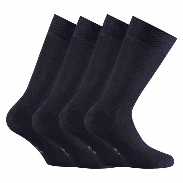 Rohner Calcetines unisex, paquete de 2 - bambú, calcetines cortos, básicos Marina 43-46