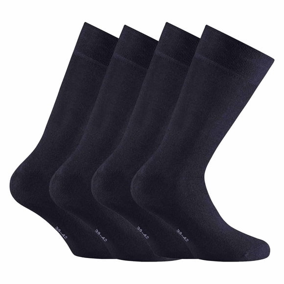 Rohner Calcetines unisex, paquete de 2 - bambú, calcetines cortos, básicos Marina 43-46