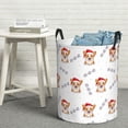thumbnail image 6 of Goofa Corgi With Santa Claus Hat Printed Circular Hamper,Laundry Basket with Handles,Storage Baskets Foldable,Large Capacity Laundry Hamper-Medium, 6 of 6