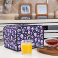 thumbnail image 5 of KLL Skull mushroom rainbow space Print 4 Slice Toaster Dust Covers Kitchen Small Appliance Cover with 2 Pockets,Can hold Jam Spreader Knife & Toaster Tongs (12.4 x 10.6 x 8.2), 5 of 6