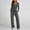 Dark Gray, variant on Women's 2 Piece Lounge Set Fashion Solid Color Travel Outfits Vacation Tracksuit Soft Wide Leg Airport Loungewear