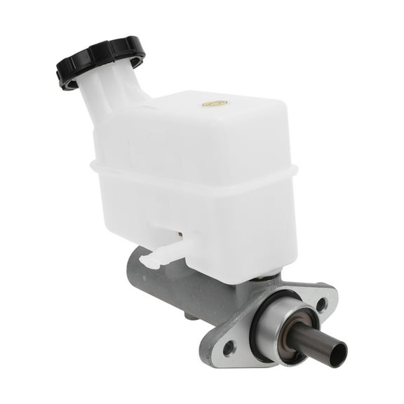 Unique Bargains No.585102E100 Brake Master Cylinder with Reservoir for Kia Sportage 2004-2012 Engine Compartment Hydraulic Master Cylinder Durable Aluminum Alloy Plastic 1 Pc Silver Tone White
