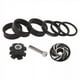 thumbnail image 1 of Espaciador De Auriculares De Bicicleta De 2x1 1/8 Pulgadas Con Tapa , Juego De Tuercas De Estrella Para Auriculares, Color Negro, 1 of 8