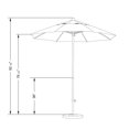 thumbnail image 3 of California Umbrella Oceanside 7.5' Black Market Umbrella in Brick, 3 of 3