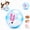 Blue, variant on Self-Rolling Interactive Cat Ball, Plush Animal Inside 360° Rolling, Electric Rolling Ball for Cats, Hamsters and Small Pets