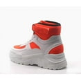 thumbnail image 4 of Cape Robbin Unity Neon Orange Yellow Lace Up Platform Chunky Fashion Sneakers (Orange, 9), 4 of 4