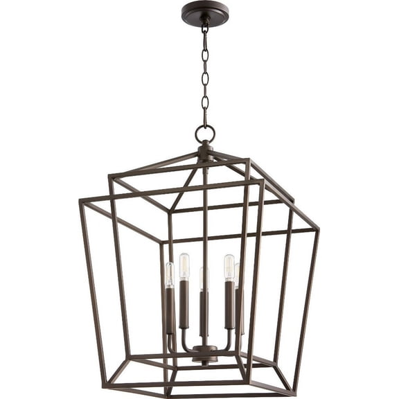Quorum Lighting - Five Light Entry Pendant - Monument - 5 Light Entry Pendant in