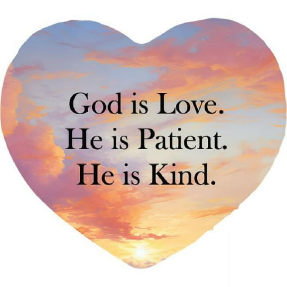 Kay Berry 67550 9 x 8 in. God is Love He is Patient He is Kind Colored Printed Stones