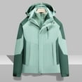 thumbnail image 4 of Aboser Women's 3-in-1 Winter Ski Jacket with Detachable Hood Waterproof Raincoat Thermal Fleece Lined Rain Jacket Snowboard Mountain Coats, 4 of 6