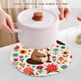 thumbnail image 5 of Gophers Mouse Flowers Trivet Mats Woven Pot Holders 3Pcs Non-Slip Heat Resistant for Hot Pots Pans Pats, 5 of 6